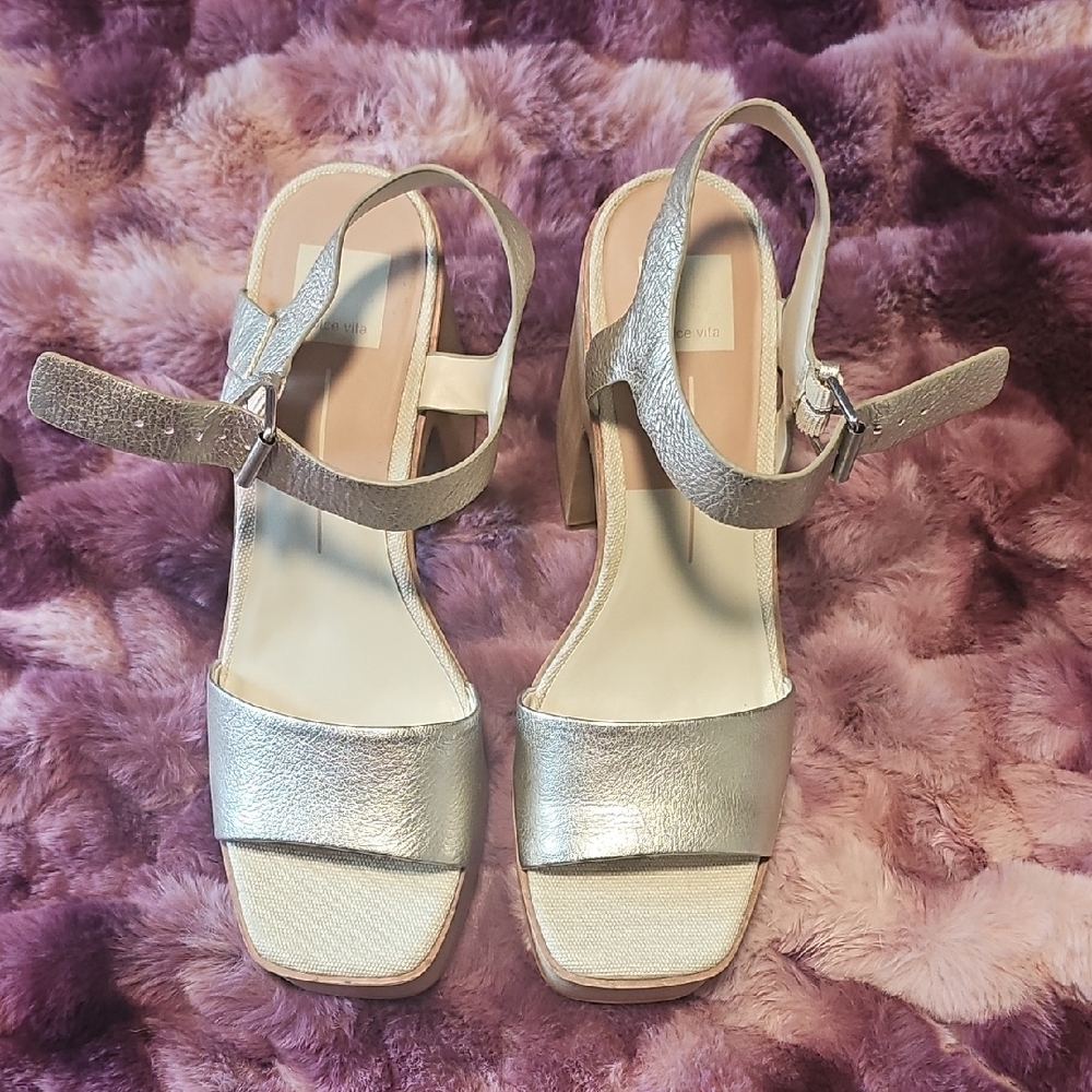 Elegant Silver Strap Sandals